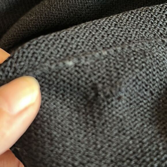 St. John by Marie Gray black knit double breasted cropped jacket - Picture 10 of 12